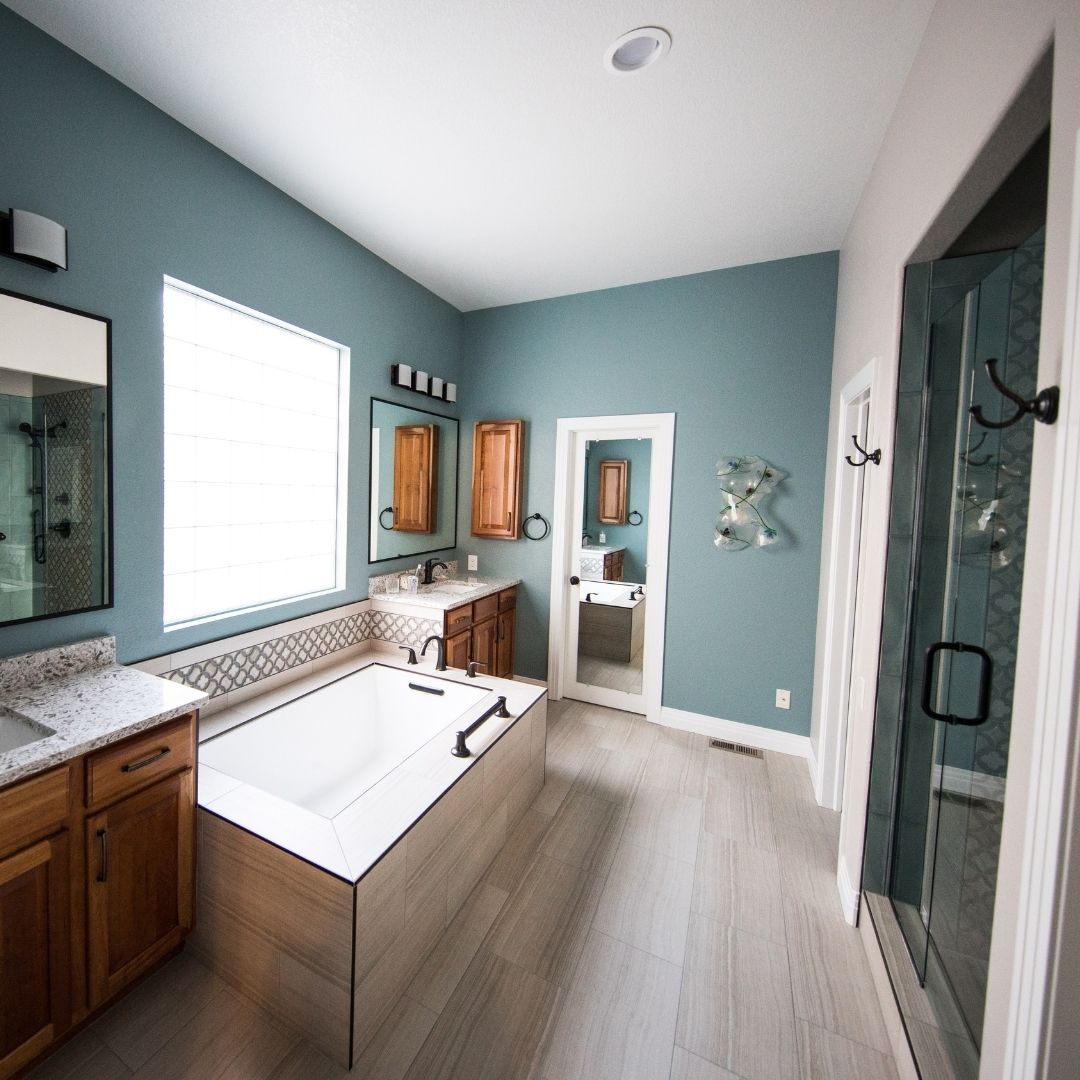 Professional bathroom remodeling project